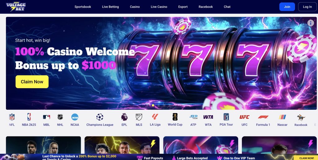 VoltageBet Sportsbook Welcome Bonus